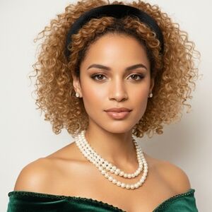 Beloved Millinery Black Gorgeous Faux Fur Headband NWT